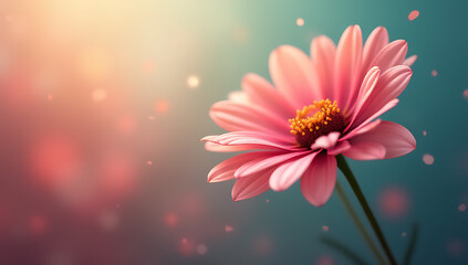 Poster - A flower is used as a simple yet effective element in creating a visually appealing background design concept._00003_
