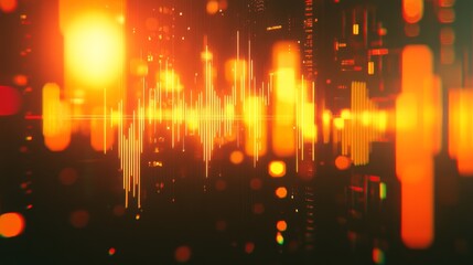 Poster - Modern Upward Trend in Financial Graphs and Charts