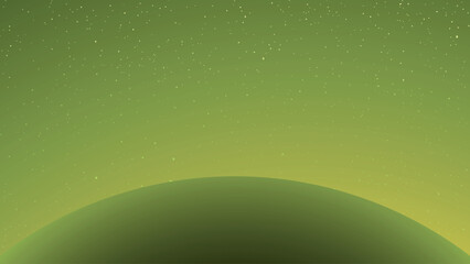 Wall Mural - design of oval silhouette in the space background