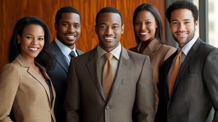 Poster - A group of people wearing suits and ties