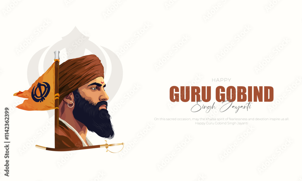 Happy Guru Gobind Singh Jayanti social media Post and Greeting Card ...