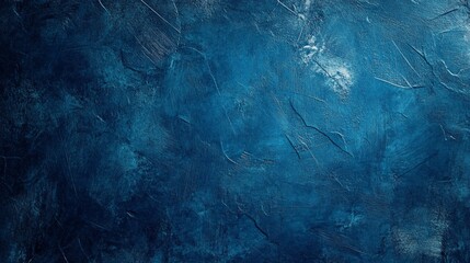 Wall Mural - dark blue grunge concrete wall  texture used a background
