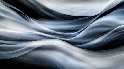 Poster - abstract background featuring flowing lines and gradients, with smooth dark transitions creating depth and contrast, 