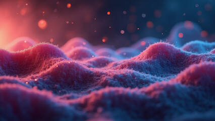 Wall Mural - abstract orange and blue background. generative ai.