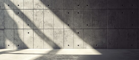 Poster - Cement wall background featuring raw texture and natural light for modern graphic design and retro wallpaper applications.