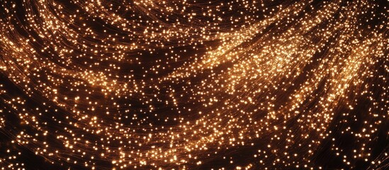 Poster - Golden shimmering lights backdrop for festive celebrations and holiday events creating an abstract and enchanting atmosphere.