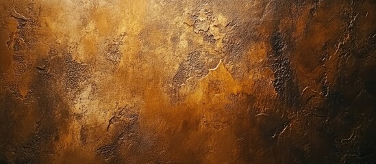 Poster - Textured vintage cement wall backdrop in warm tones suitable for graphic design and retro wallpaper applications