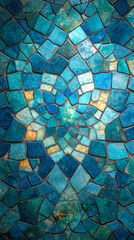 Aufkleber - Stunning mosaic tiles create a mesmerizing geometric design, reminiscent of islamic art and perfect for ramadan or cultural initiatives