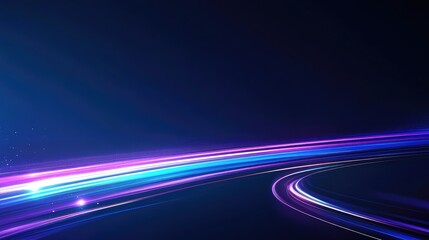 Poster - Vibrant Abstract Light Trails on Dark Background for Creative Use