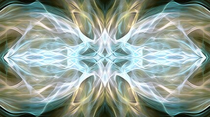 Poster - Abstract Light Patterns in Soft Hues and Ethereal Textures