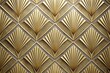 © Mostafizur - Elegant embossed art deco wallpaper showcasing symmetrical fan patterns, golden accents, and intricate geometric details.