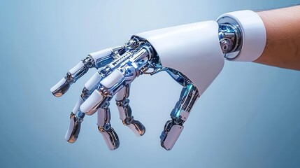 Poster - Robotic Hand Grasping and Manipulating Futuristic Technological Device