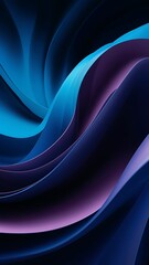 Poster - Abstract blue and purple wave dynamic modern background for wallpaper or presentation