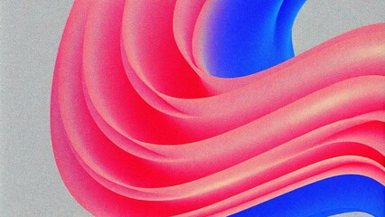 Poster - Abstract pink and blue fluid wave modern background with grain and noise texture for header poster banner backdrop. Fluid colors abstract background. Flowing fluid wave modern backdrop