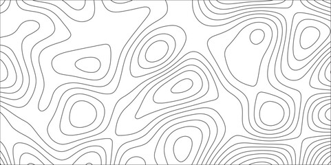 Aufkleber - Contour map background. Geography scheme and terrain. Topography grid map. Ocean topographic line map with curvy wave isolines. Stylized height of the topographic map contour in lines
