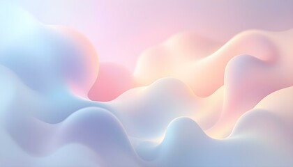 Wall Mural - Abstract rainbow holographic background with wavy swirls. Pink and purple pastel color flow, gradient effect. Rainbow holographic background with wavy swirls of purple backgrounds abstract