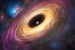© Thanhtung - Vibrant Black Hole Surrounded by Swirling Colorful Stars