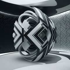 Poster - Future geometric patterns minimal geometric background