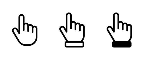 Wall Mural - Hand cursor icon set