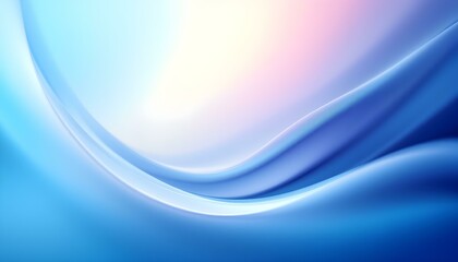 Poster - Abstract soft blue wave background. 3D blue background with blue lines curved wavy sparkle with copy space for text. Gradient blue background. Abstract soft blue wave background.