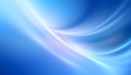 Poster - Abstract soft blue wave background. 3D blue background with blue lines curved wavy sparkle with copy space for text. Gradient blue background. Abstract soft blue wave background.