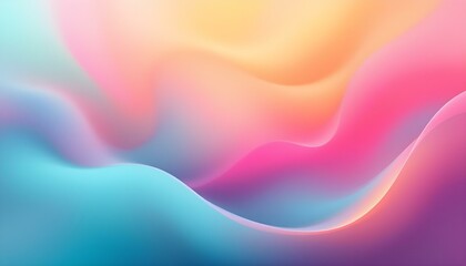 Poster - Abstract wave lines pattern dynamic colorful light flowing isolated on black background design element in the concept of music. Iridescent wavy liquid blob in a bold holographic style background