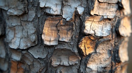 Wall Mural - Detailed Closeup Of Tree Bark Texture