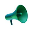 © doodlemasala - 3D announcement speaker megaphone Icon isolated on Transparent Background minimalist design