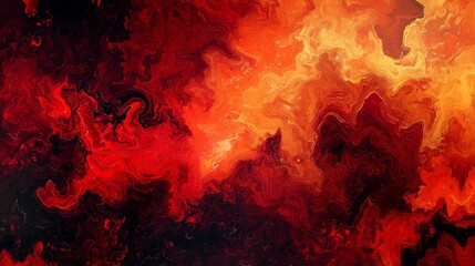 Poster - Abstract Fiery Gradient Background with Deep Reds and Warm Tones