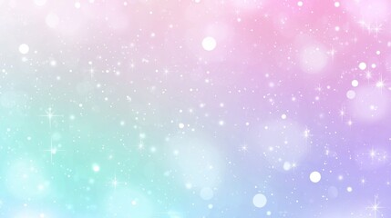 Poster - Shimmering Holographic Gradient Background with Soft Color Transitions