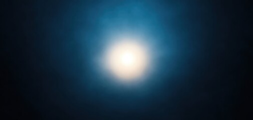 Poster - An abstract representation of light radiating in a dark atmosphere.