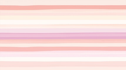 Poster - Soft Pastel Gradient Wallpaper with Smooth Horizontal Stripes Design