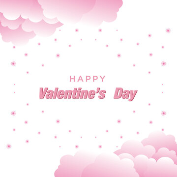 Happy Valentine's day Romantic background with Heart 