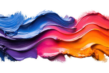 Aufkleber - A vibrant, swirling wave of multicolored paint, showcasing rich textures and dynamic movements on a black background.