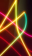 © Sergey - Neon glowing lines, Abstract motion geometric background, glowing neon, masterpiece. isolated with white highlights