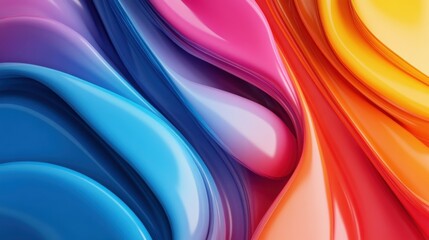 Poster - An abstract gradient background blending vibrant colors with smooth transitions