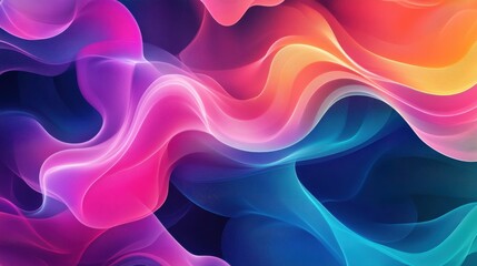 Poster - An abstract gradient background blending vibrant colors with smooth transitions