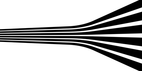 Wall Mural - geometric abstract decorative line wave background. optical art illusion. perspective line stripes w