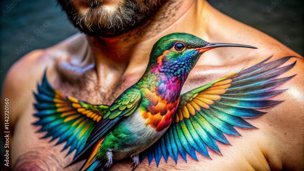 Macro Hummingbird Tattoo Photography for Men: Close-Up Images of Bird ...