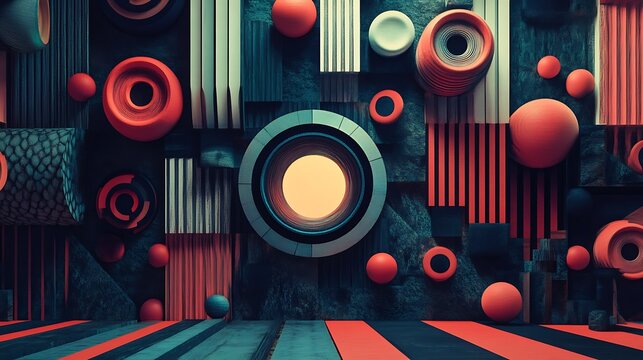 Colorful graphic illustrations