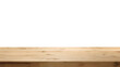 © Mariquita vector - Wood table with perspective view. Wooden desk isolated on transparent background with top front view. Realistic kitchen board vector illustration. Rustic countertop of timber surface, floor, deck