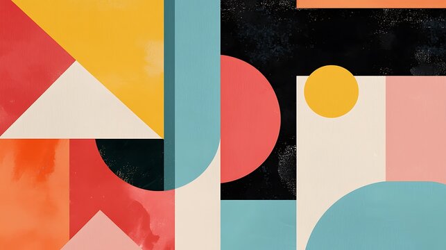 Colorful graphic illustrations