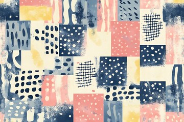 Sticker - seamless pattern with dots