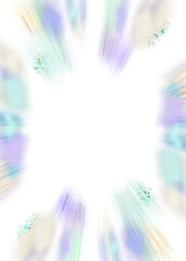 Wall Mural - an abstract transparent iridescent color blur burst design element.
