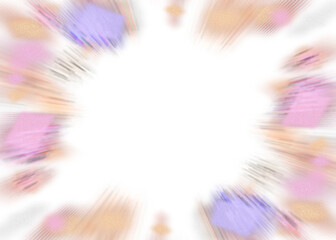Wall Mural - an abstract transparent iridescent color blur burst design element.