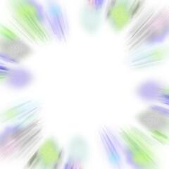 Wall Mural - an abstract transparent iridescent color blur burst design element.