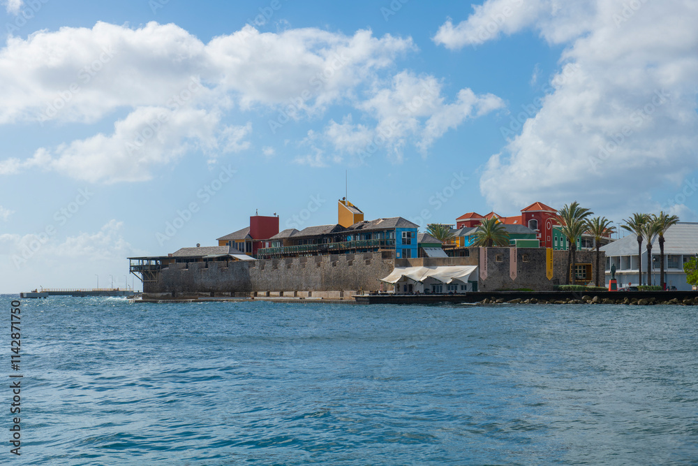 Renaissance Wild Creek Resort at Rif Fort at the mouth of Sint Anna Bay ...