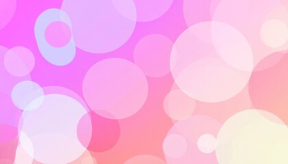 Poster - Abstract illustration with soft neon light. Color blend gradation texture. Holographic iridescent circles with vibrant gradients of pink, light colours. Dynamic, futuristic graphic design for