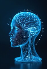 Aufkleber - Conceptual technology illustration of artificial intelligence