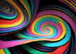 © Olivia - abstract colorful background with sprirals in pseudo 3d style
